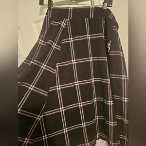 Torrid midi length plaid skirt